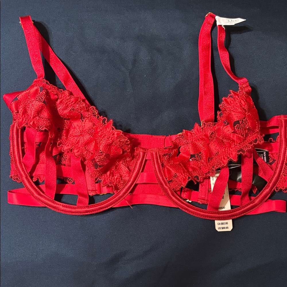 Victoria's Secret Red Strappy Bra